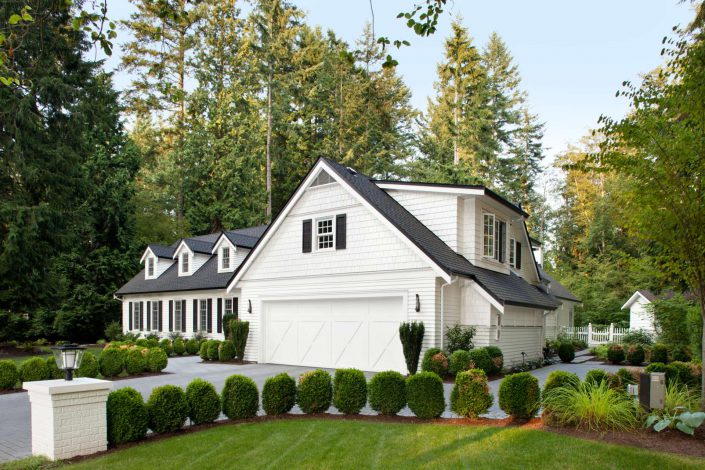 A photo taken showing the front of the country classic home built by surfside construction inc.