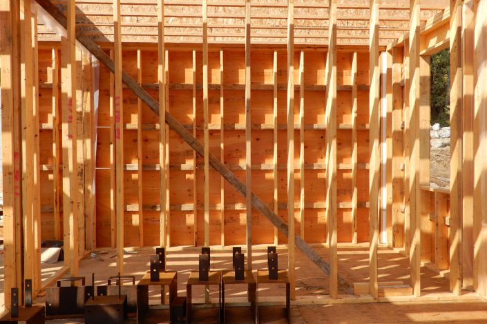 An interesting photo of some of the framing in the lighthouse home in the sooke bc as built by surfside construction inc.