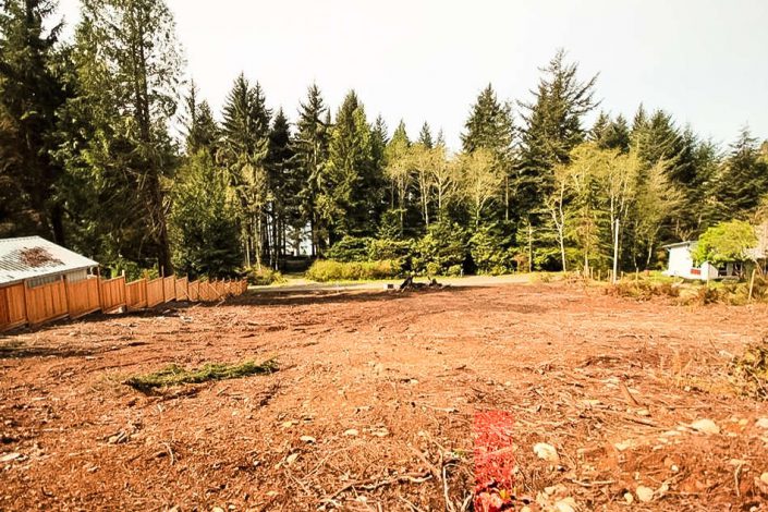 another view of the cleared lot 29 for sale in shirley bc ready to build by surfside construction inc.